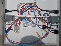 Betriebsstelle mit allen Kabeln